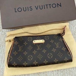 LOUIS VUITTON Classic Monogram Eva crossbody purse